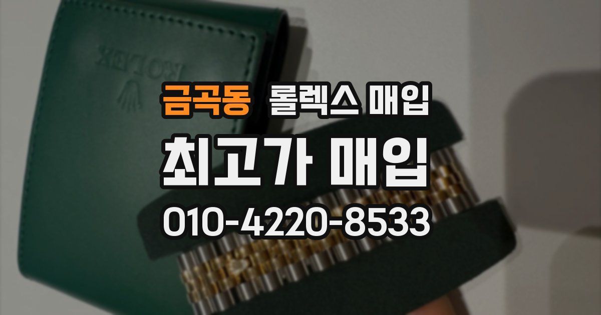 금곡동 롤렉스 매입
