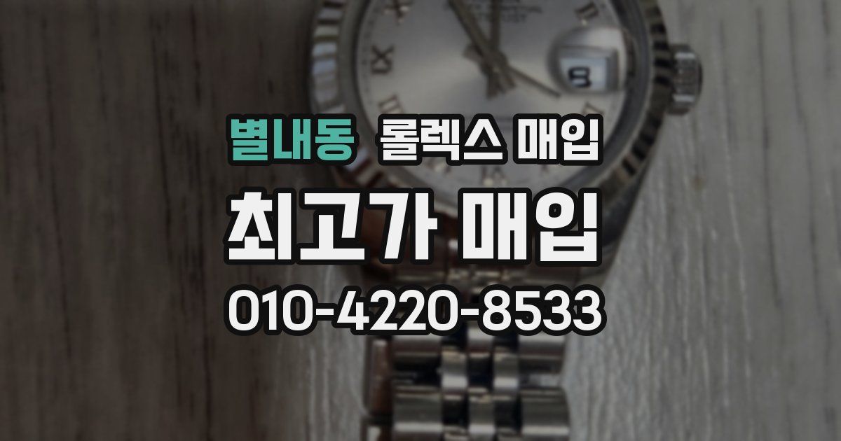 별내동 롤렉스 매입