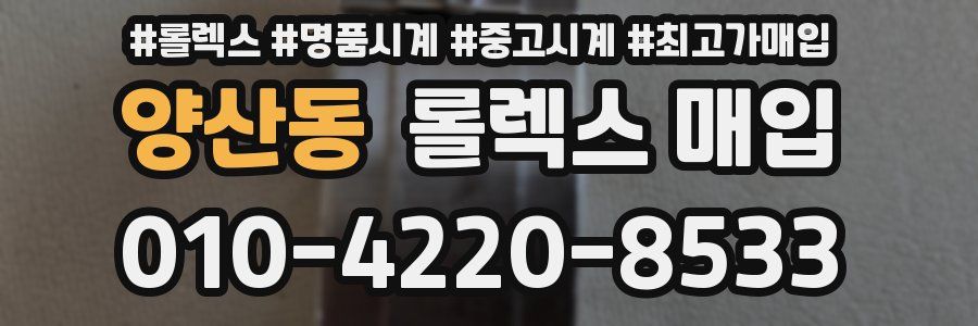 양산동 롤렉스 매입