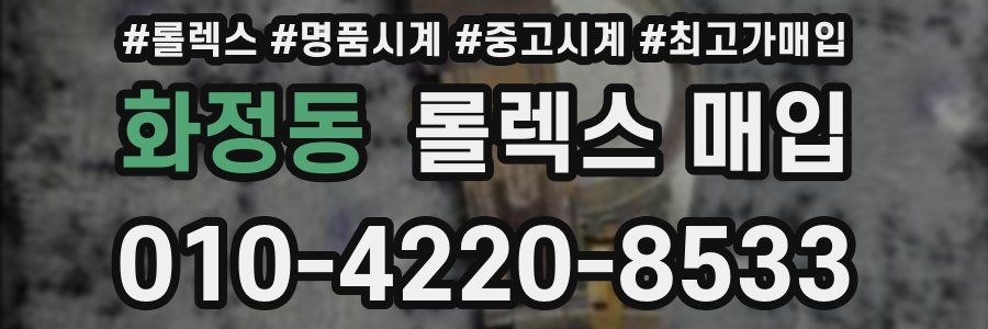 화정동 롤렉스 매입
