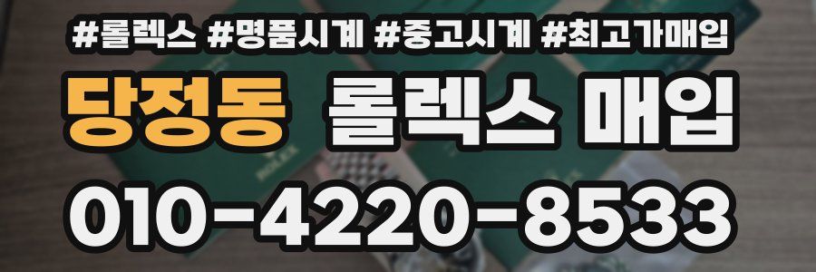 당정동 롤렉스 매입