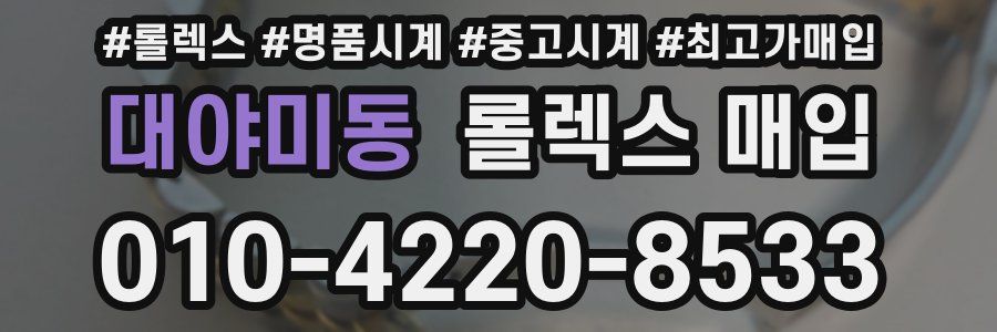 대야미동 롤렉스 매입