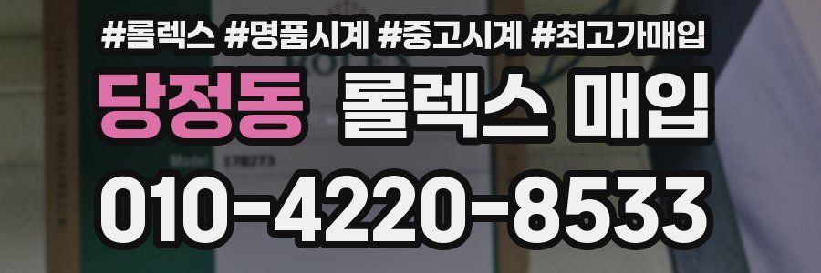 당정동 롤렉스 매입