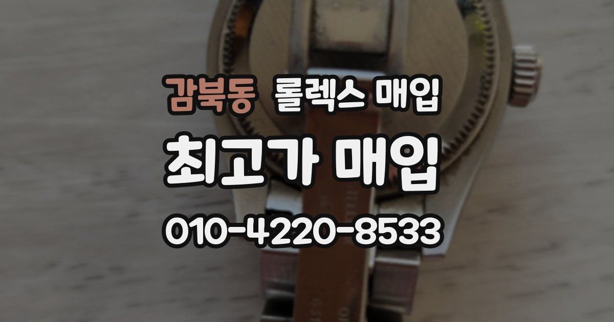 감북동 롤렉스 매입