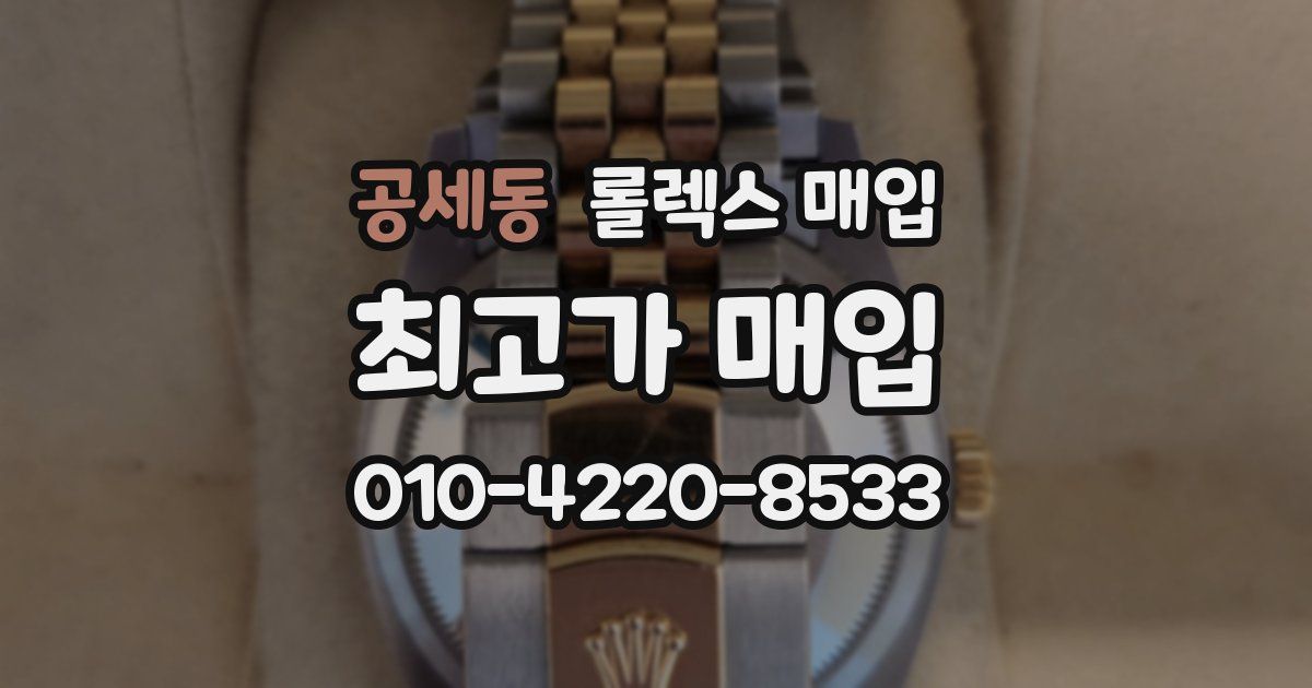 공세동 롤렉스 매입