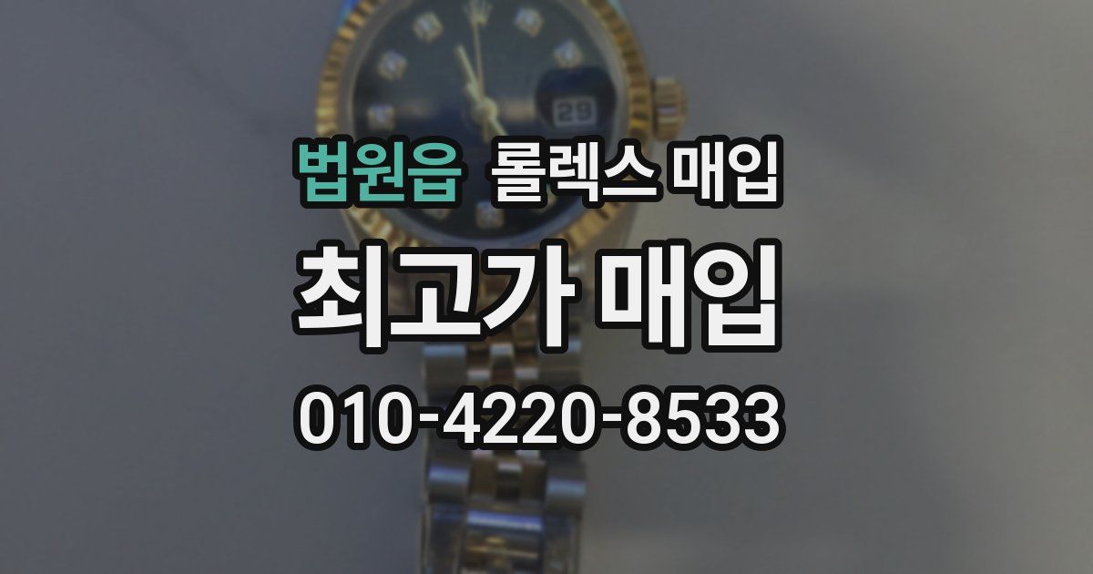 법원읍 롤렉스 매입