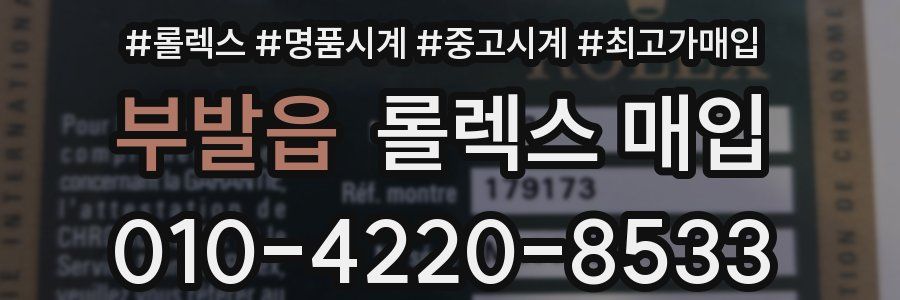 부발읍 롤렉스 매입