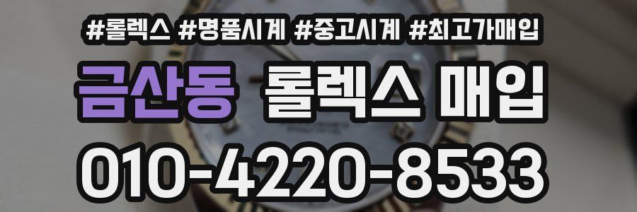 금산동 롤렉스 매입