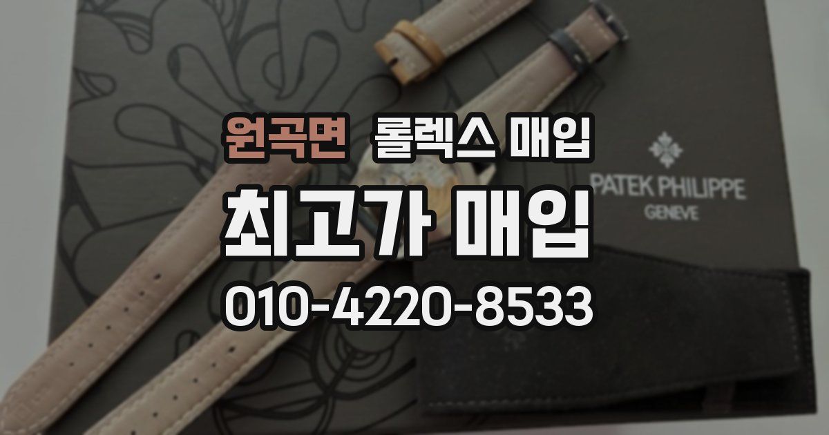 원곡면 롤렉스 매입