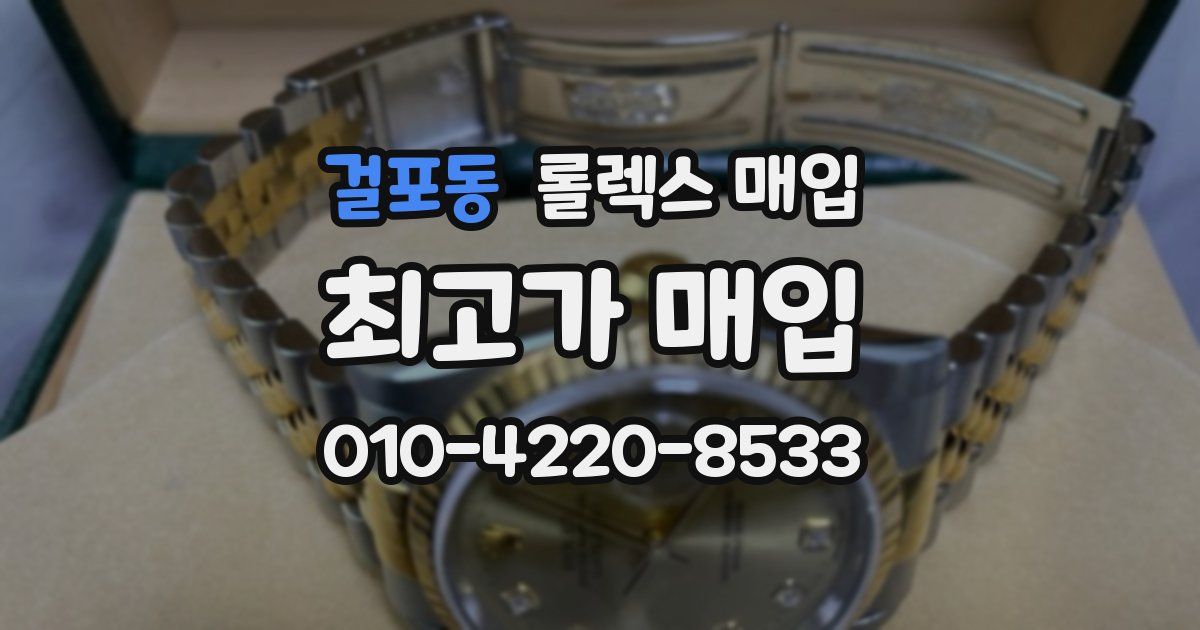걸포동 롤렉스 매입