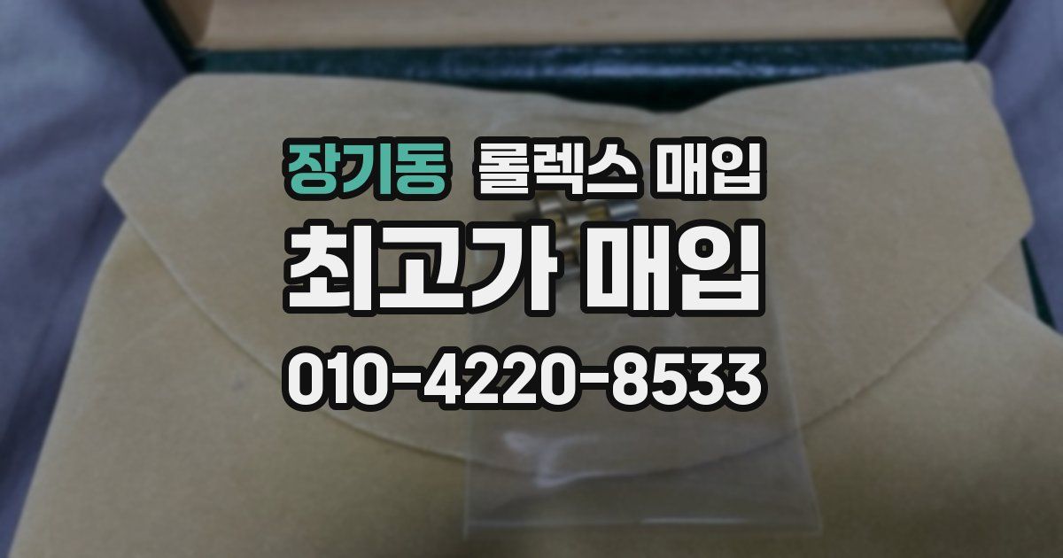 장기동 롤렉스 매입
