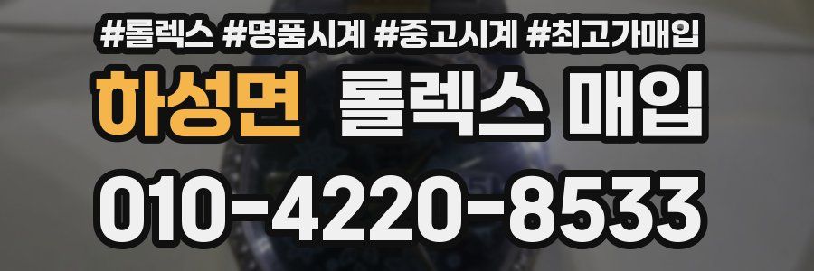 하성면 롤렉스 매입