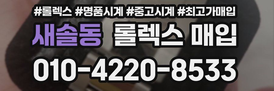 새솔동 롤렉스 매입
