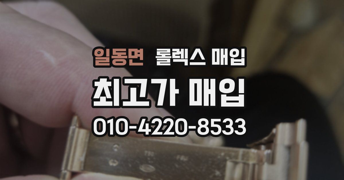 일동면 롤렉스 매입