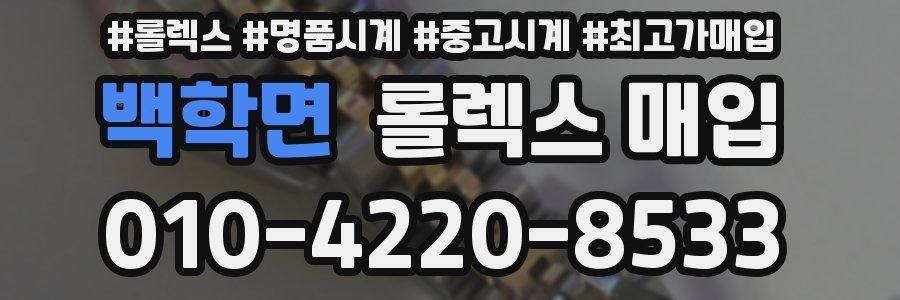 백학면 롤렉스 매입