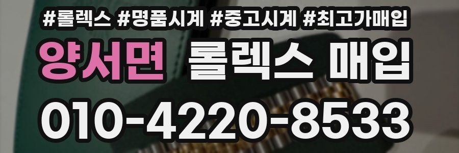 양서면 롤렉스 매입