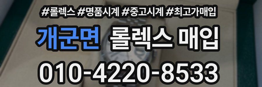 개군면 롤렉스 매입