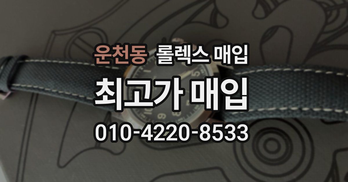 운천동 롤렉스 매입