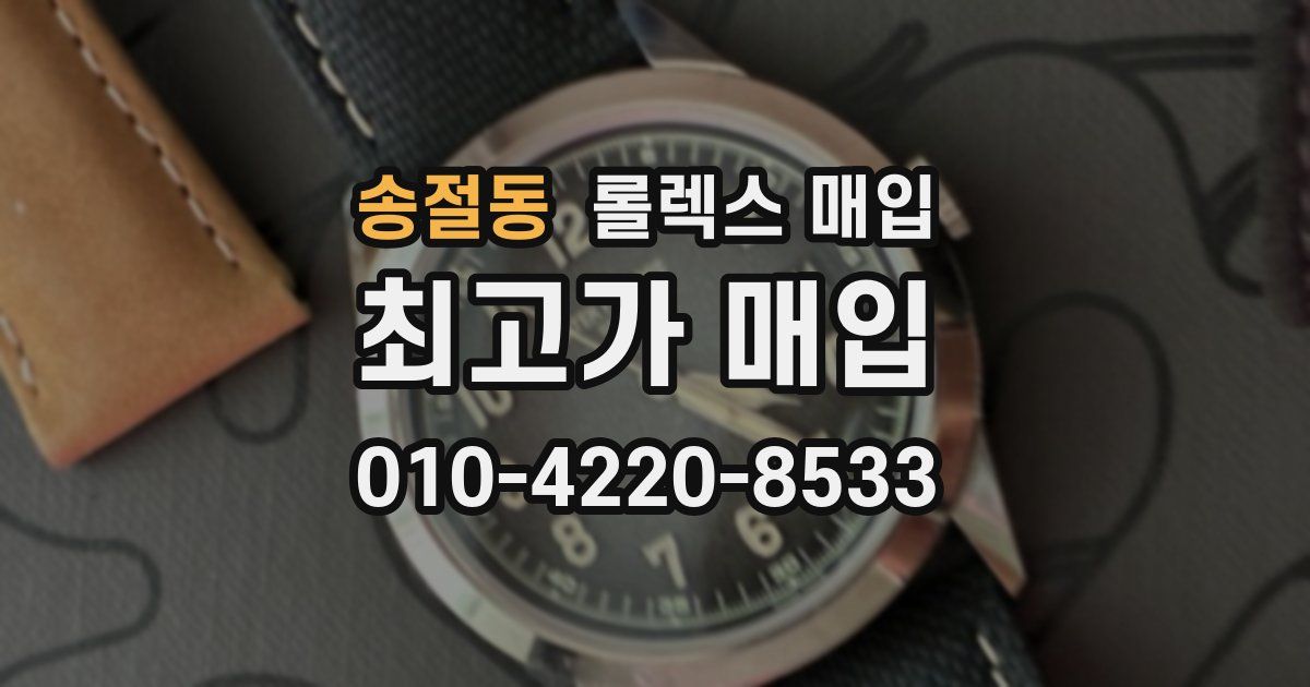 송절동 롤렉스 매입