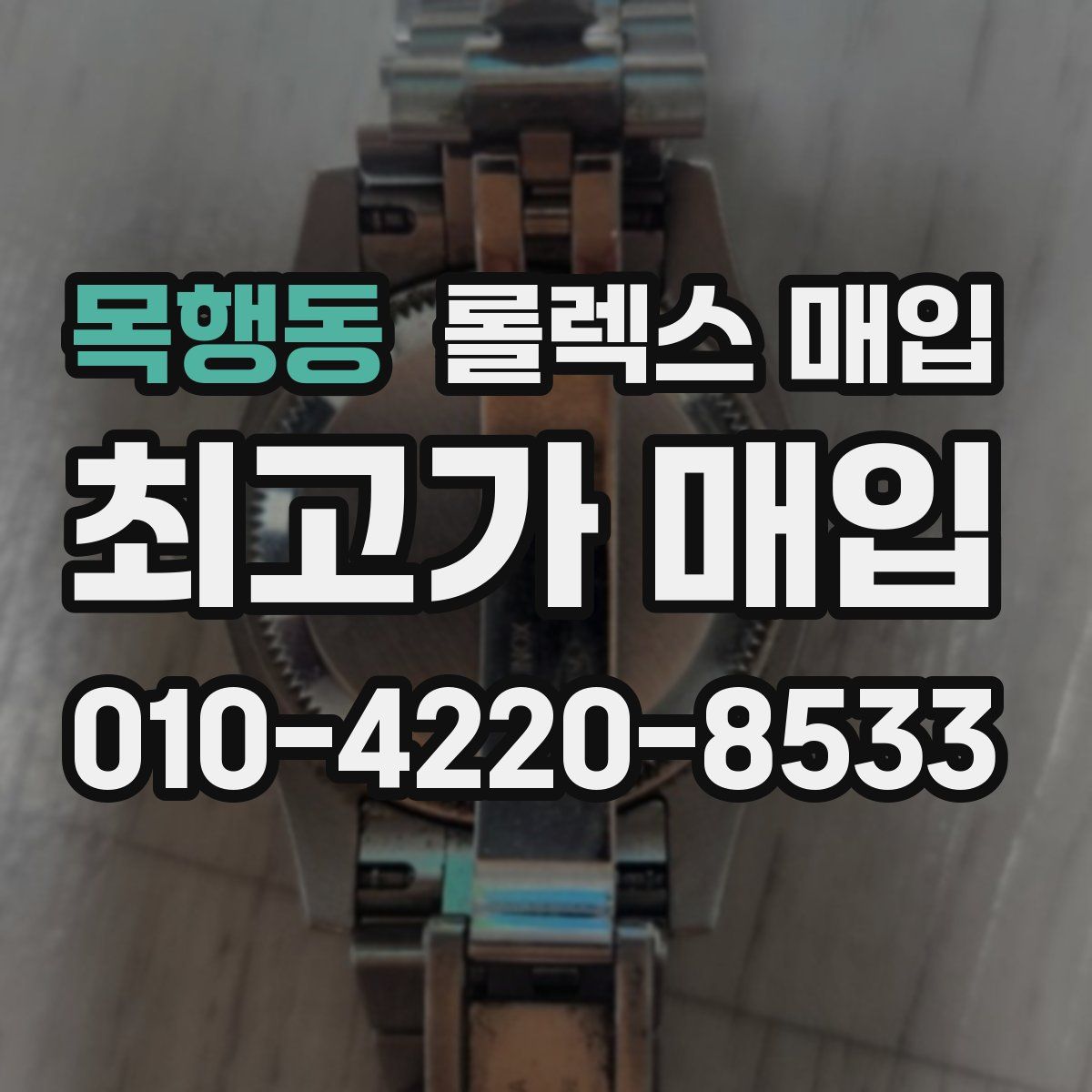 목행동 롤렉스 매입