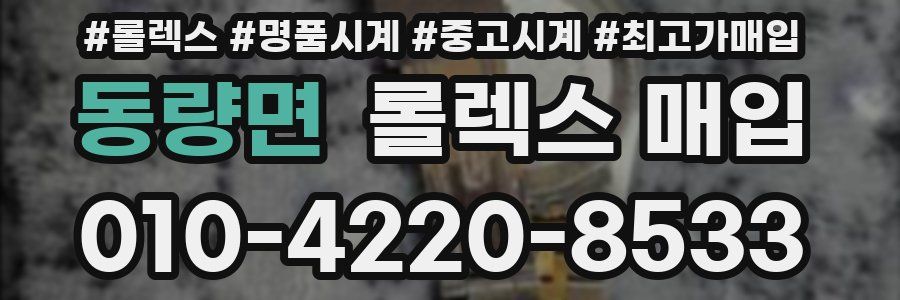 동량면 롤렉스 매입