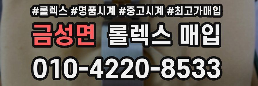 금성면 롤렉스 매입