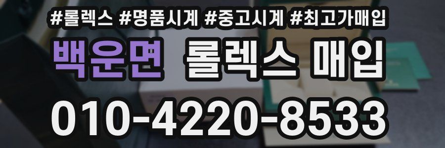백운면 롤렉스 매입