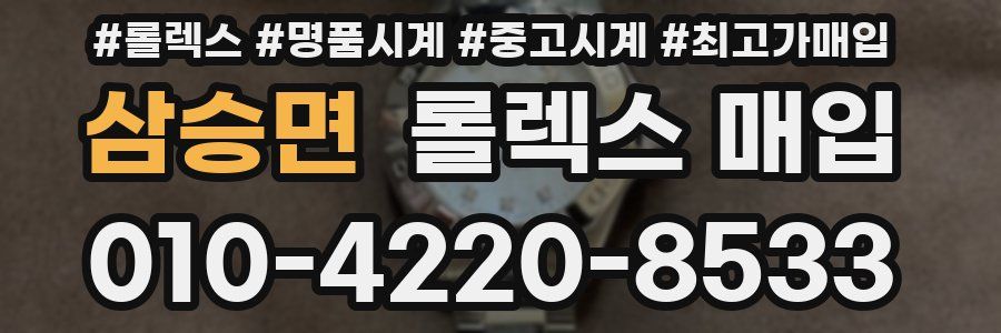삼승면 롤렉스 매입