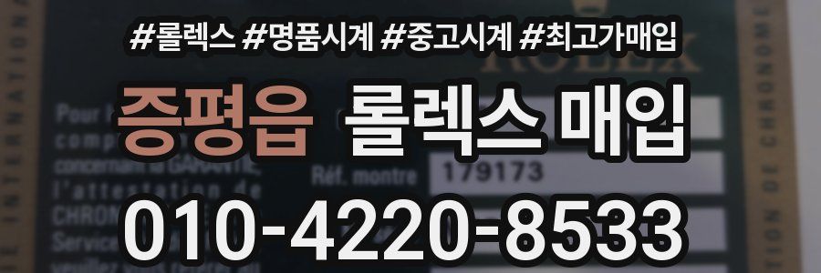 증평읍 롤렉스 매입