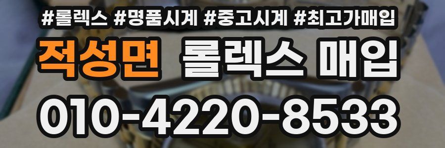 적성면 롤렉스 매입