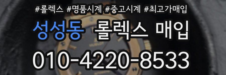 성성동 롤렉스 매입