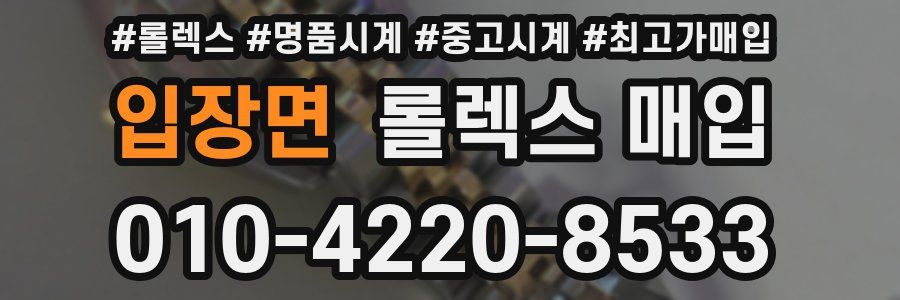 입장면 롤렉스 매입