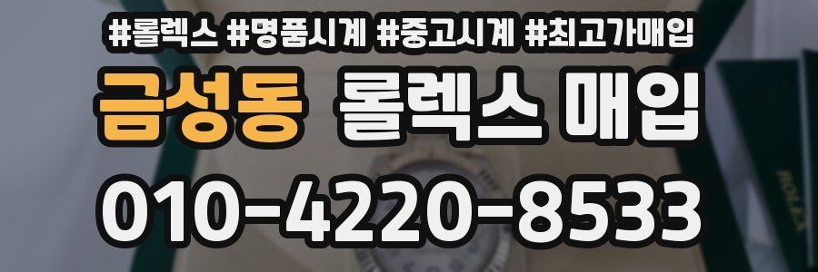 금성동 롤렉스 매입