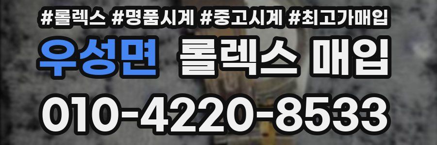 우성면 롤렉스 매입