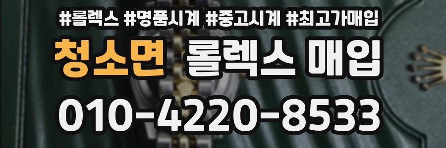 청소면 롤렉스 매입
