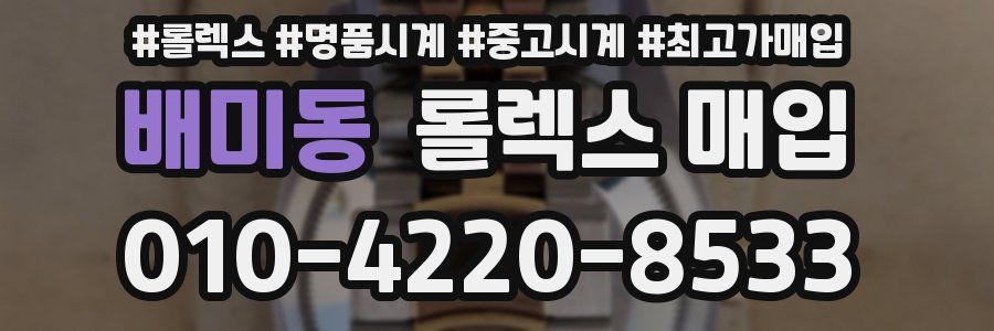 배미동 롤렉스 매입