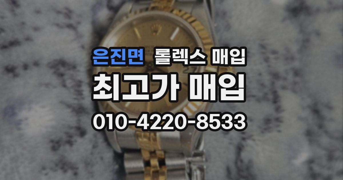 은진면 롤렉스 매입