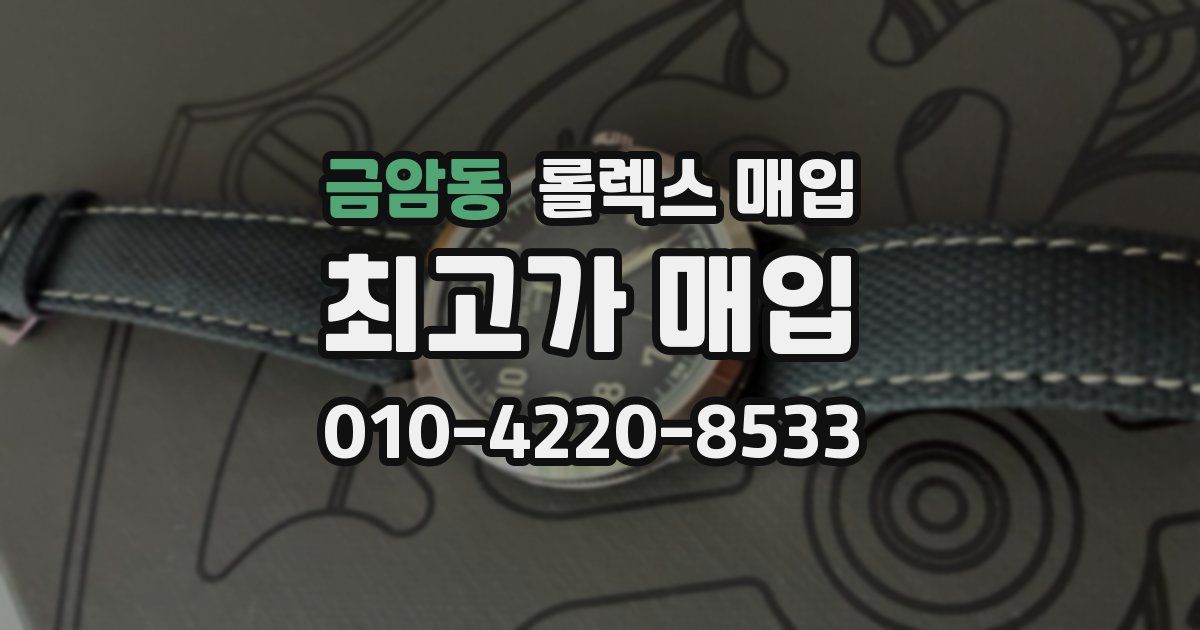 금암동 롤렉스 매입