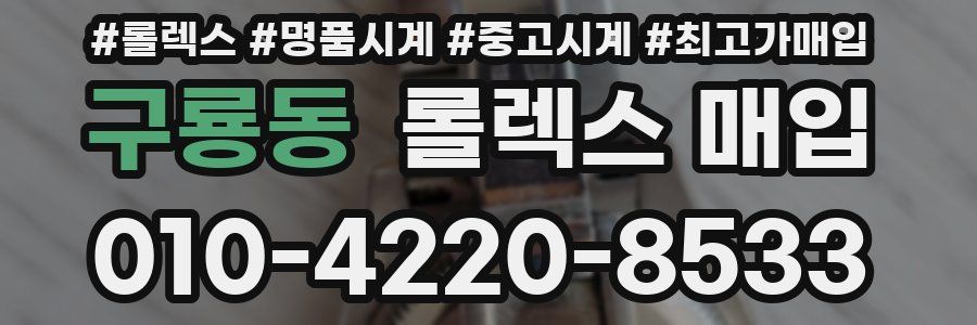 구룡동 롤렉스 매입