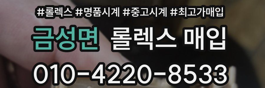 금성면 롤렉스 매입