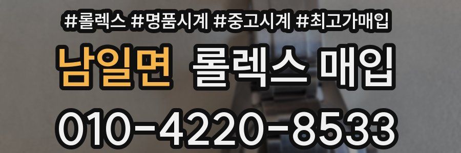 남일면 롤렉스 매입
