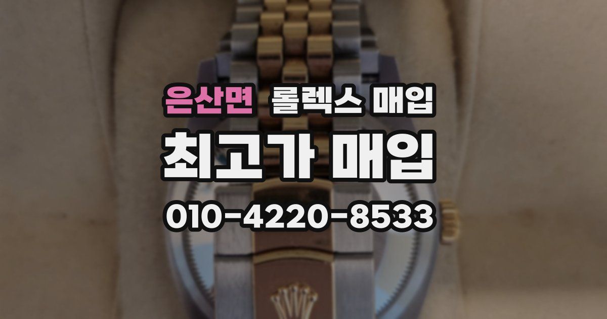 은산면 롤렉스 매입