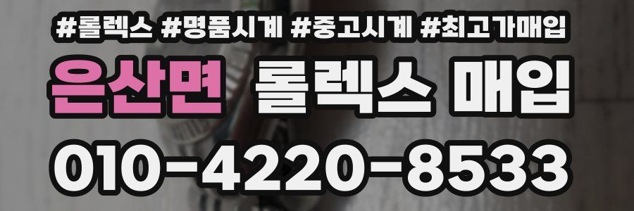 은산면 롤렉스 매입