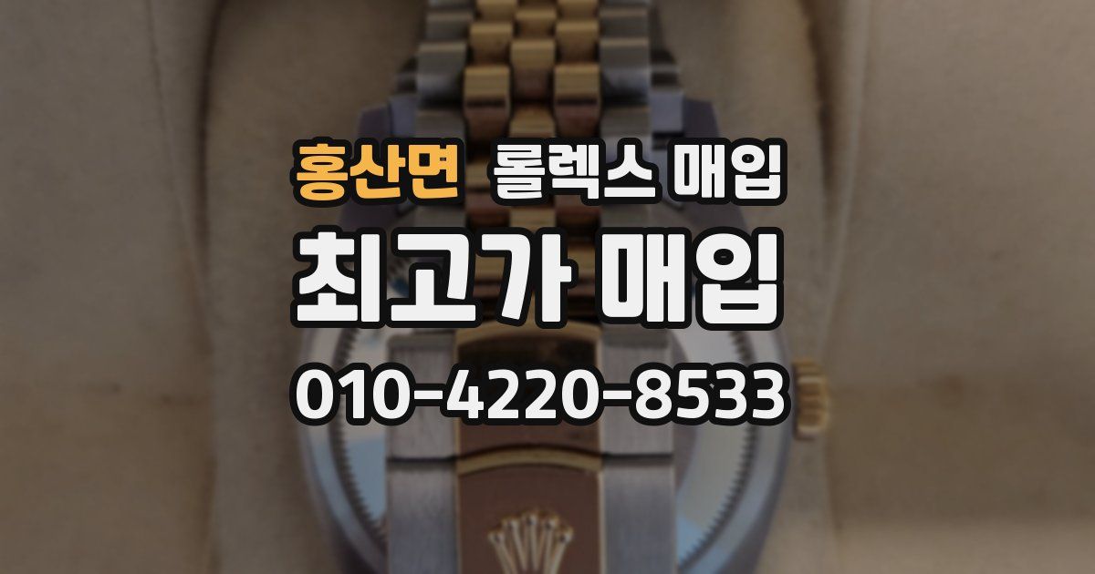 홍산면 롤렉스 매입