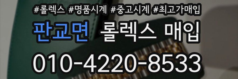 판교면 롤렉스 매입