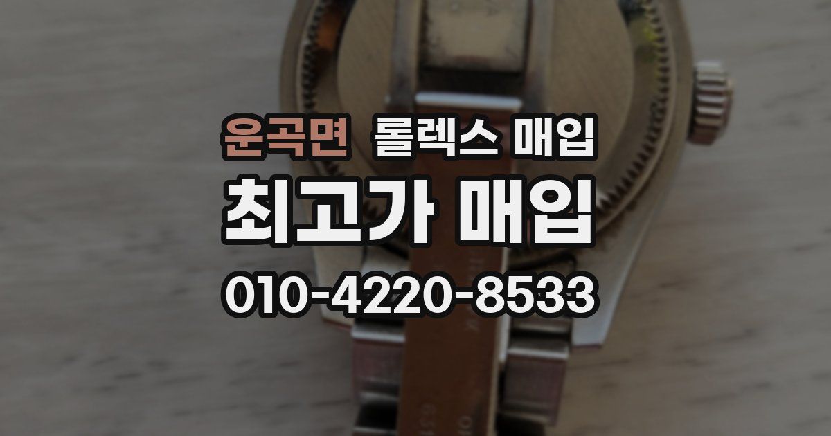 운곡면 롤렉스 매입