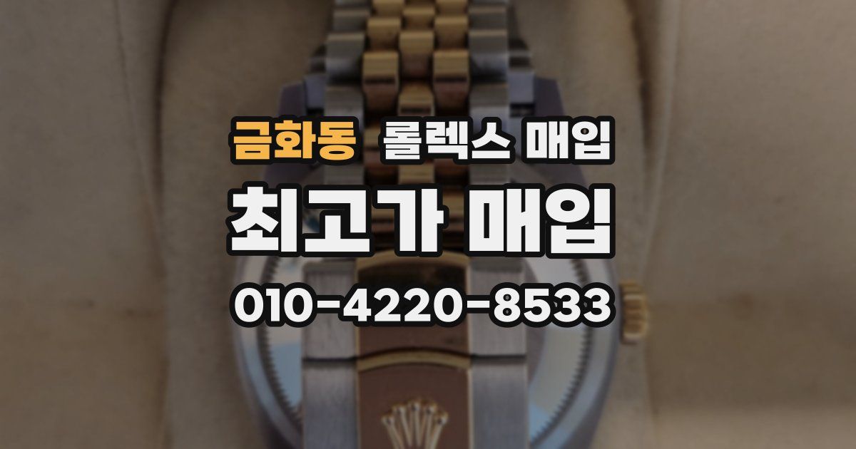 금화동 롤렉스 매입