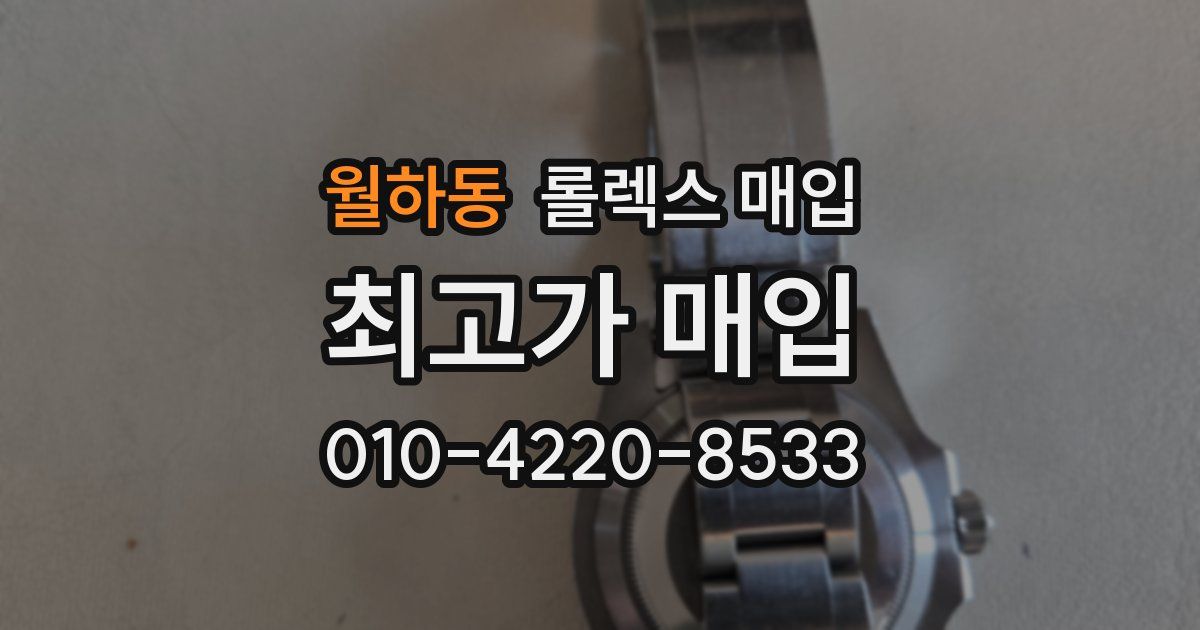 월하동 롤렉스 매입