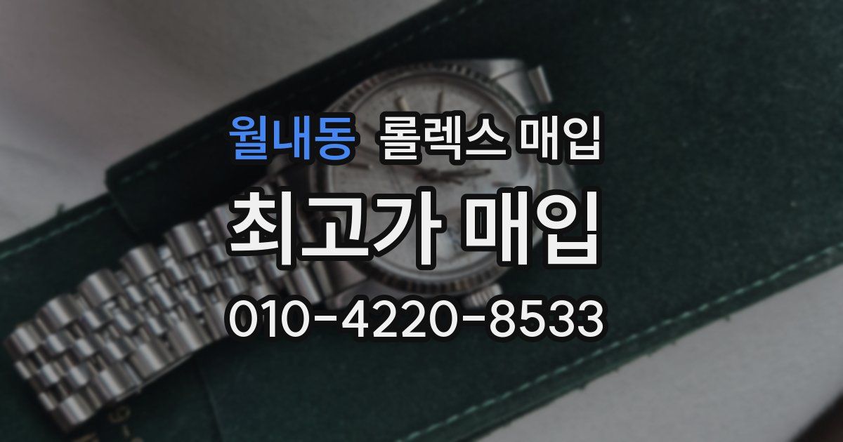 월내동 롤렉스 매입