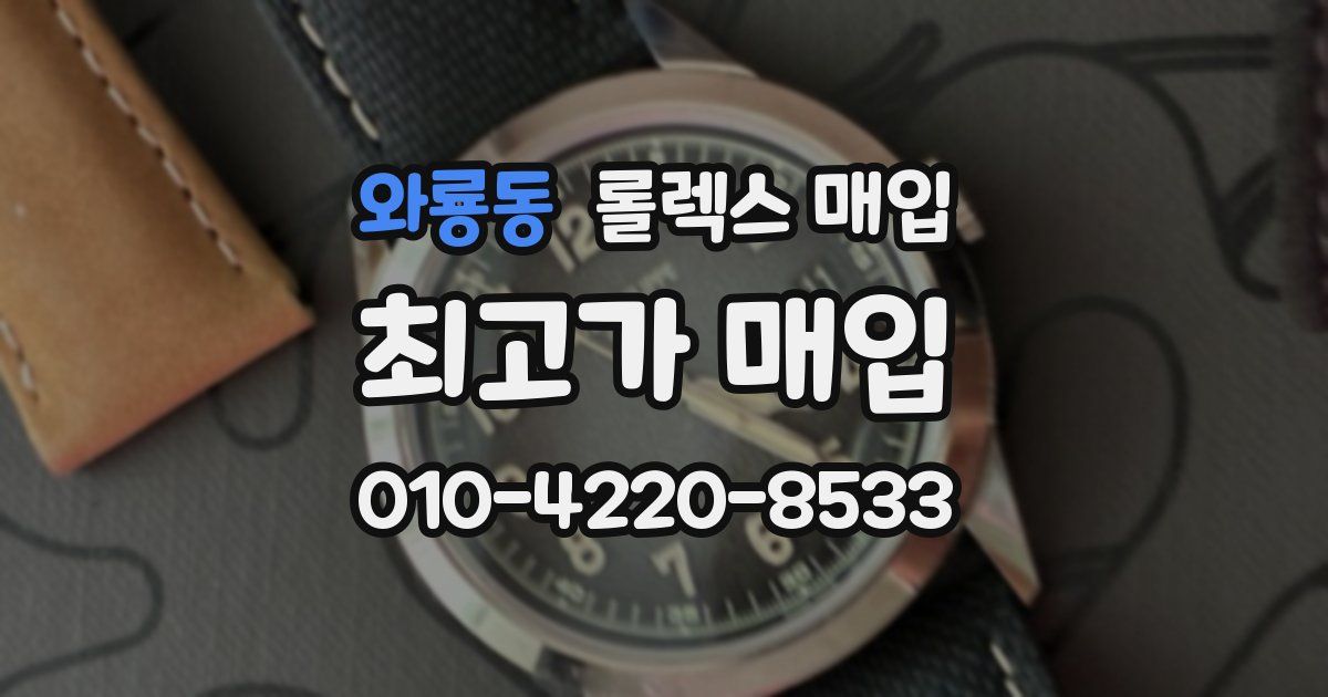 와룡동 롤렉스 매입